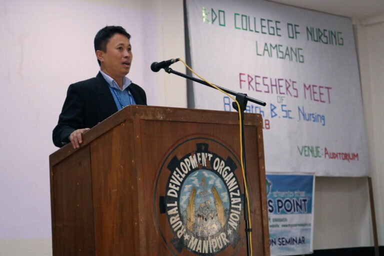 Seminar at RDO College of Nursing, Chairman & Managing Director Sanjeev Konsam